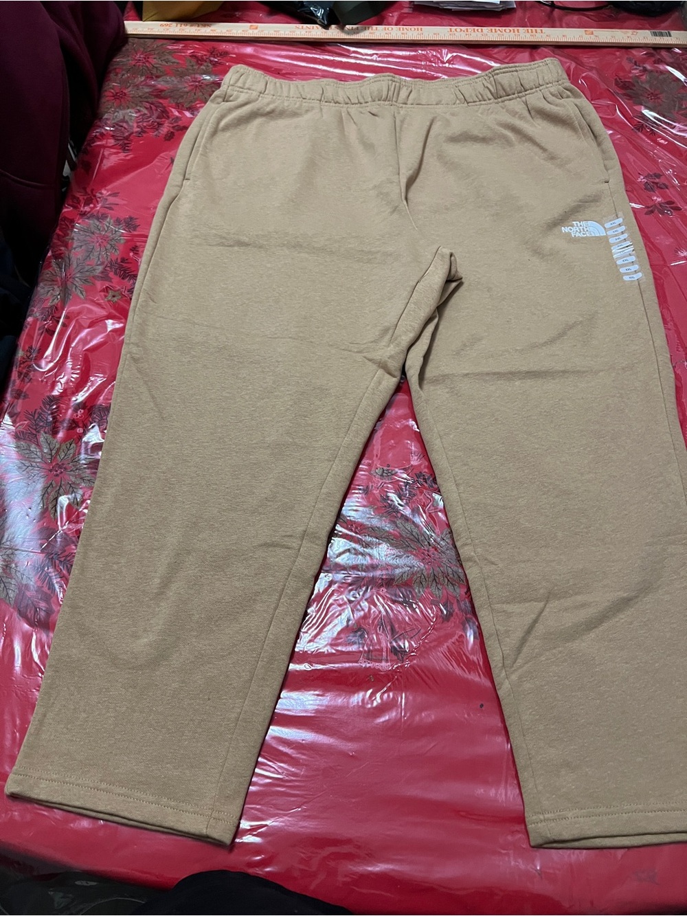The North Face Fleece Beige Sweatpants Regular Fit Womens 2XL  Brand New